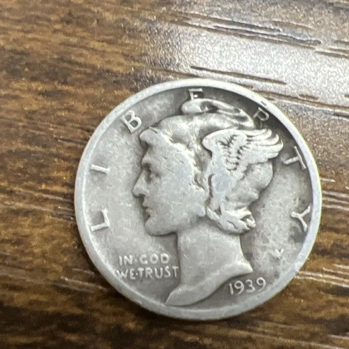 1939-D MERCURY SILVER DIME ACTUAL COIN Get More Today & Save Shop Here Buy Here