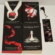 Twilight Saga Book Set 1-4 Stephanie Meyer Paperback With Book Mark