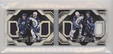 2016-17 UD Black Quad Relic Booklets JC Lipon Josh Morrissey Patrik Laine n1u