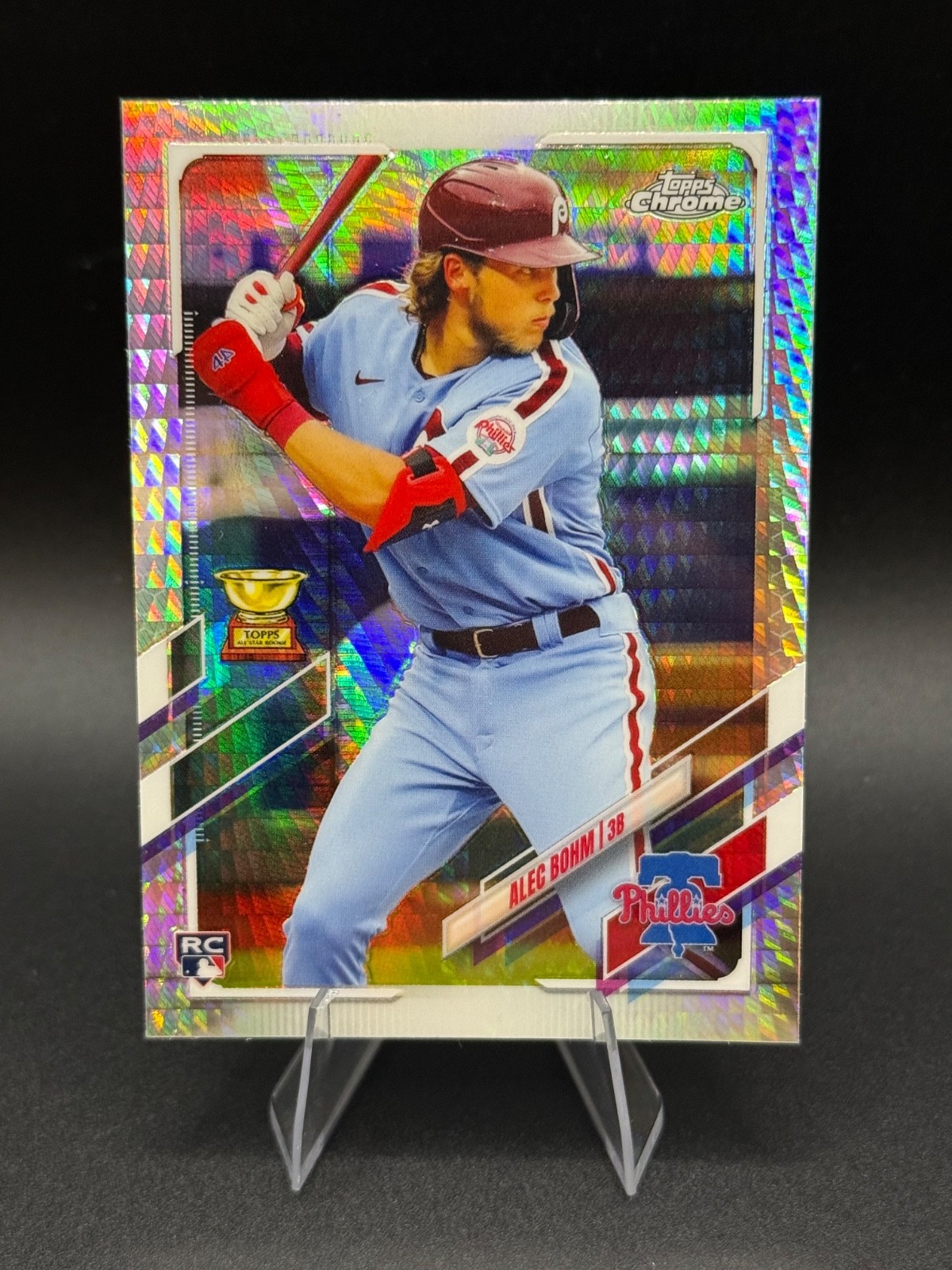 2021 Topps Chrome - Alec Bohm #119 Prism Refractor (RC) Rookie- Phillies CC2