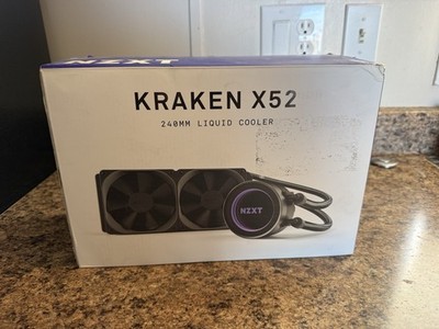 NZXT Kraken X52 240mm Liquid CPU Cooler Black Dual 120mm Fans MPN Kraken X52