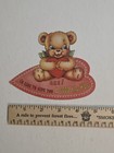 Vintage Valentine’s Day Teddy Bear Card “Gee! I’d Like to Give You a Hug” — photo 2