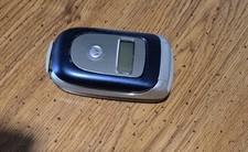 Motorola Blue and Silver  T-Mobile  Vintage Flip Cell Phone Ships Free