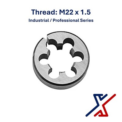 M22 x 1.5 Thread Industrial / Professional Series Die(1 Die) by X1 Tools