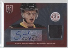 2013 Totally Certified Rookie Platinum Red Jerseys 20/50 Carl Soderberg Auto 2n9