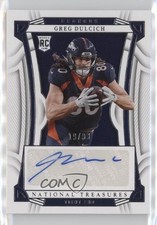 2022 Panini National Treasures Rookie Signatures 19/99 Greg Dulcich Auto 3s5