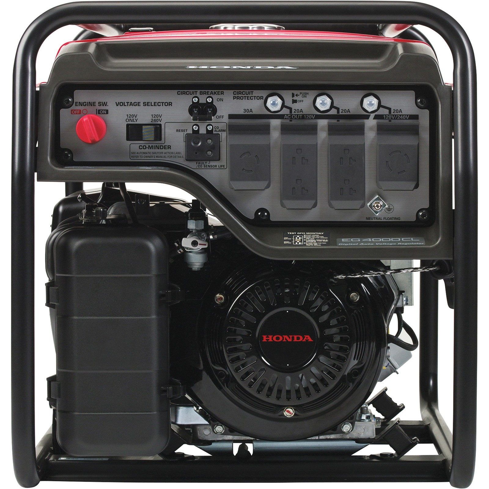 Honda EG4000 DAVR Series Portable Generator, 4000 Surge Watts, 3500 Rated