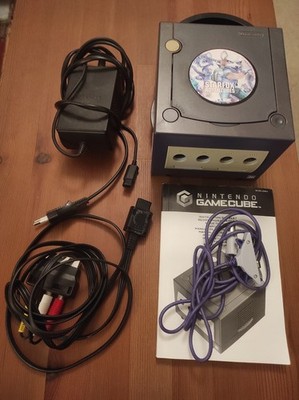 Nintendo GameCube violett mit Anleitung & Kabeln (ohne Controller)
