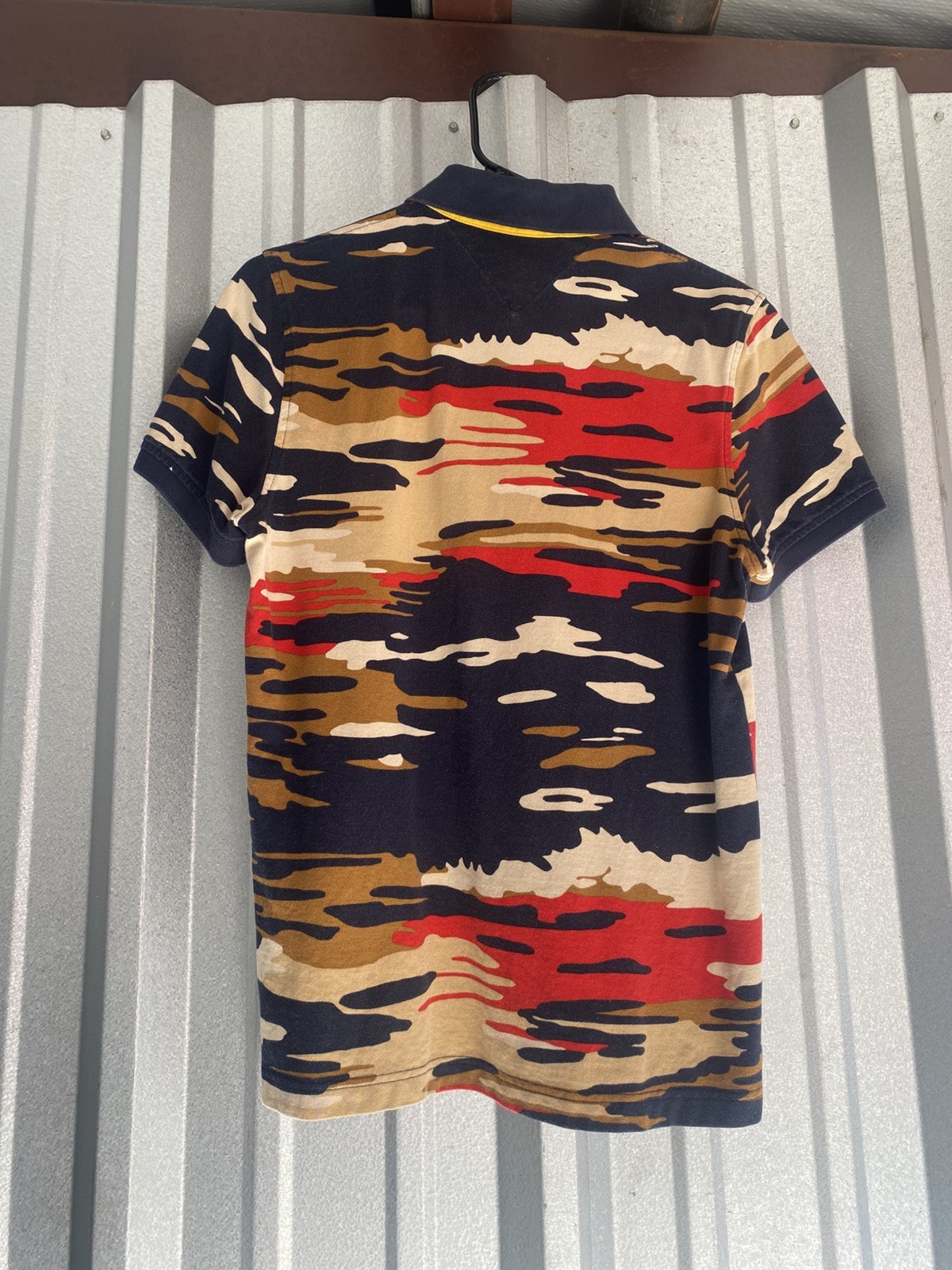 Rare Vintage Tommy Hilfiger Short Sleeve Camouflage Polo Shirt Men’s S/P Small image 2