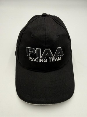 AJM PIAA Racing Team Hat Cap Baseball Strap Back Black Mens One Size Motorsport