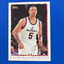 Juwan Howard 1994-95 Topps Rookie Card #393 Washington Bullets. rookie card picture