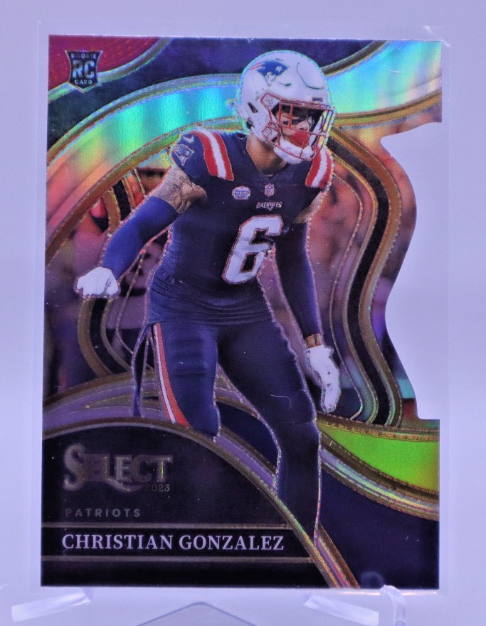 2023 Select - Club Level Christian Gonzalez #286 Red & Yellow Die-Cut (RC) K515