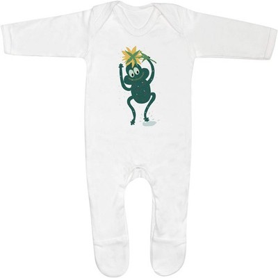 'Frog Dancing In The Rain' Baby Romper Jumpsuits / Sleep suits (SS063245)