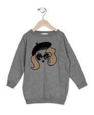 Gucci Authentic Girls Gray Paris Chic Long Sleeve Sweatshirt Sweater 4