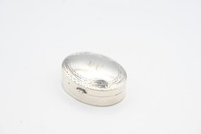 Scottish Sterling Silver Pill Box Antique Style 2002 Edinburgh MC Vintage Small
