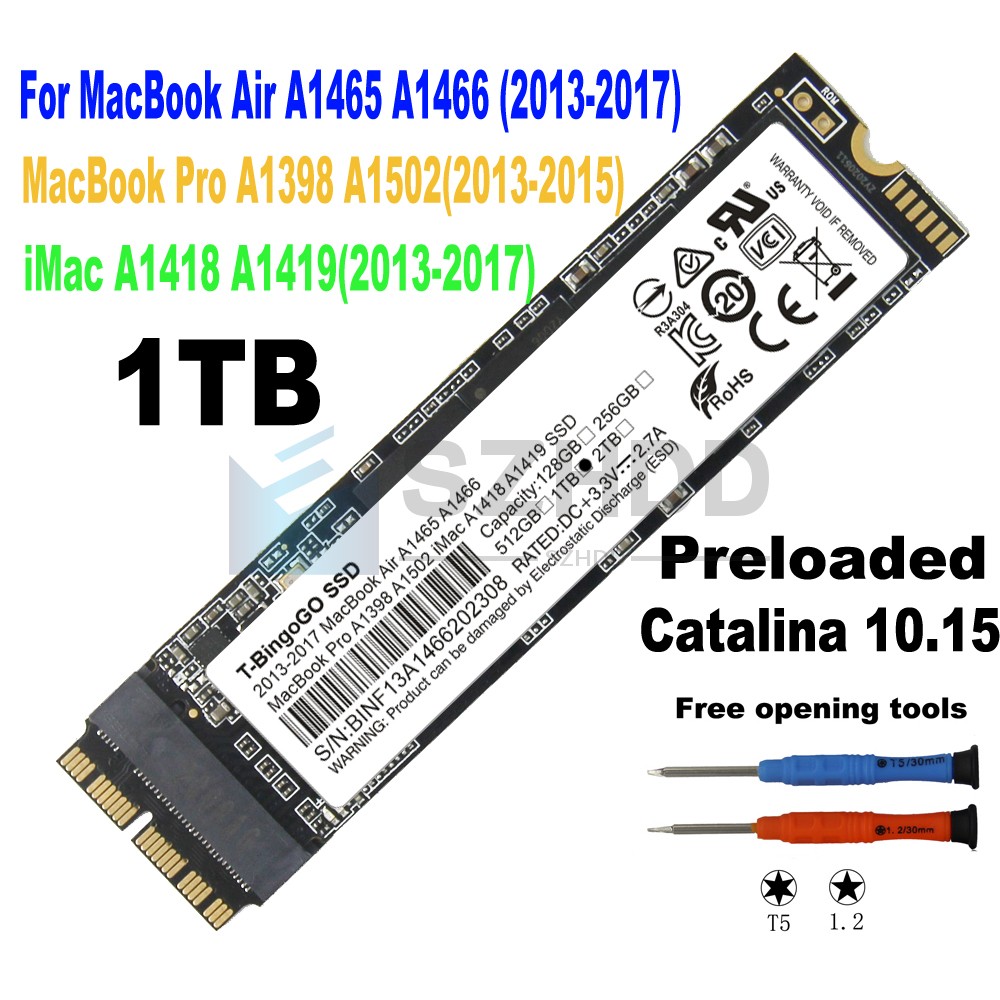 Macbook Air M1 SSD 1TB mem 16MB US配列 1TB SSD For 2013 2014 2015 2017 MacBook Air A1465 A1466