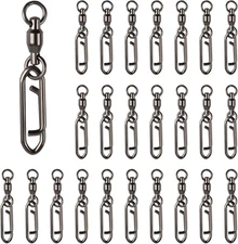 25pcs Fishing Speed Clips Quick Change Fishing Snap Swivels Fishing Power Clips