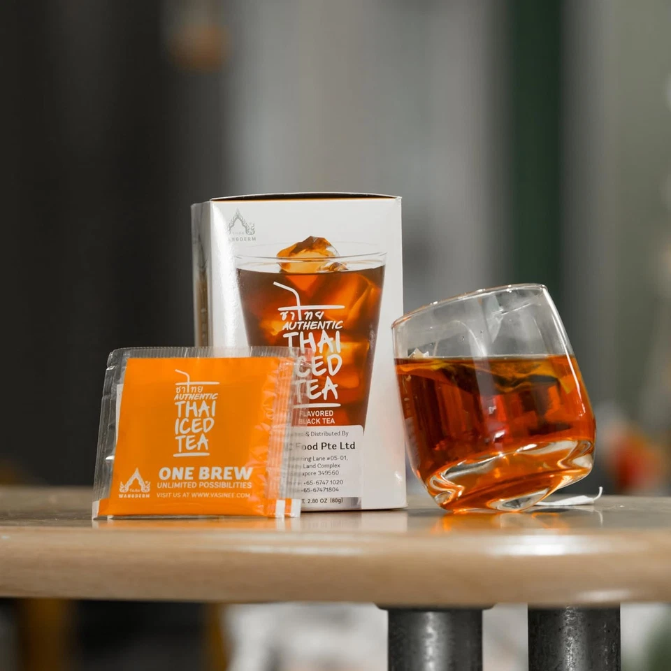 Auténtico té helado tailandés con sabor a té negro, 23 bolsitas de té Foto 2 de 4