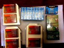 large lot of asst. brand name DVC 60 video cassettes, Music Cassets AND MORE.