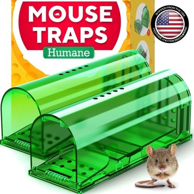 Humane Mouse Trap 2-Pack   Quick, Safe & Eco-Friendly Catch & Release Solution