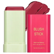 Multi-Use Makeup Blush Stick,Beauty Solid 0.6 Ounce (Pack of 1), 2#Hot Red 