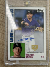 🔥 Trevor Story Auto /150 2019 Topps 1984 Topps Baseball ⚾ Rockies On-Card ✍️ 