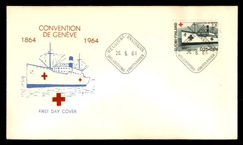 Mayfairstamps Finland FDC 1964 Red Cross Ship Convention Geneve First Day Cover