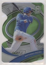 2021 Panini Spectra Neon Green Prizm Die-Cut 24/25 Anthony Rizzo #3 o7m