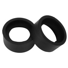 Dual 36mm Rubber Eyepiece Protectors - Flat Oblique Angle for Clear Viewing