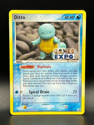 #ad Ditto GAMES EXPO Card Ex Delta Species 64 113 Super Rare Pokémon Promo NM $600.00