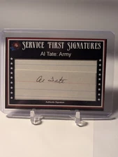 2021 Historic Autographs 1945 Service First Signatures Al Tate Army