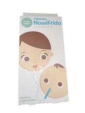 Nosefrida The Snotsucker, Non-invasive Baby Nasal Aspirator,4 Disposable Filters