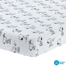 Lambs & Ivy Classic Snoopy Fitted Crib Sheet