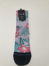 Stance Kid  s Wade Collection casual crew Height Mid Cushion Purple Socks Y 3-5.5