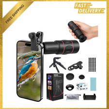28X Telephoto Zoom Lens with Tripod for Phones, Monocular Telescope, Compatible