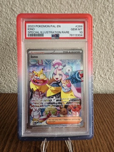 Pokémon TCG Paldea Evolved Trainer Card Iono, Mint Holo, 269/193, PSA 10