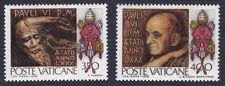 80th Birthday of Pope Paul VI Vatican 1978 MNH SG#694-695 Sc#630-631