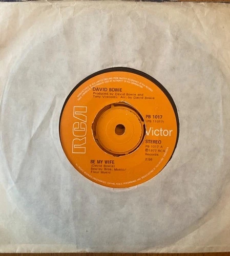 DAVID BOWIE - BE MY WIFE ORIGINAL UK 7” RCA SINGLE VG+ CONDITION