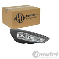 Diederichs Scheinwerfer Chrom/Schwarz LED-TFL Rechts Passend FüR Ford Focus