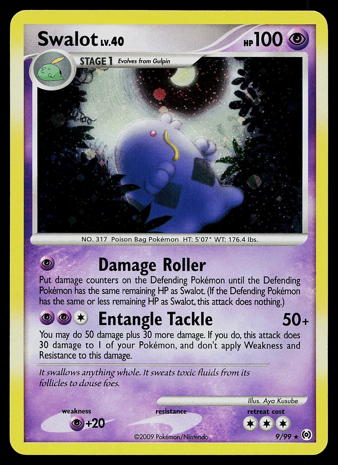 Pokemon Card - Swalot Arceus 9/99 Holo Rare