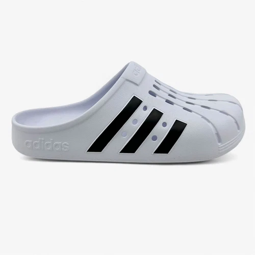 Adidas Adilette Zoccolo Bianco Nero Uomo Sandalo Slide