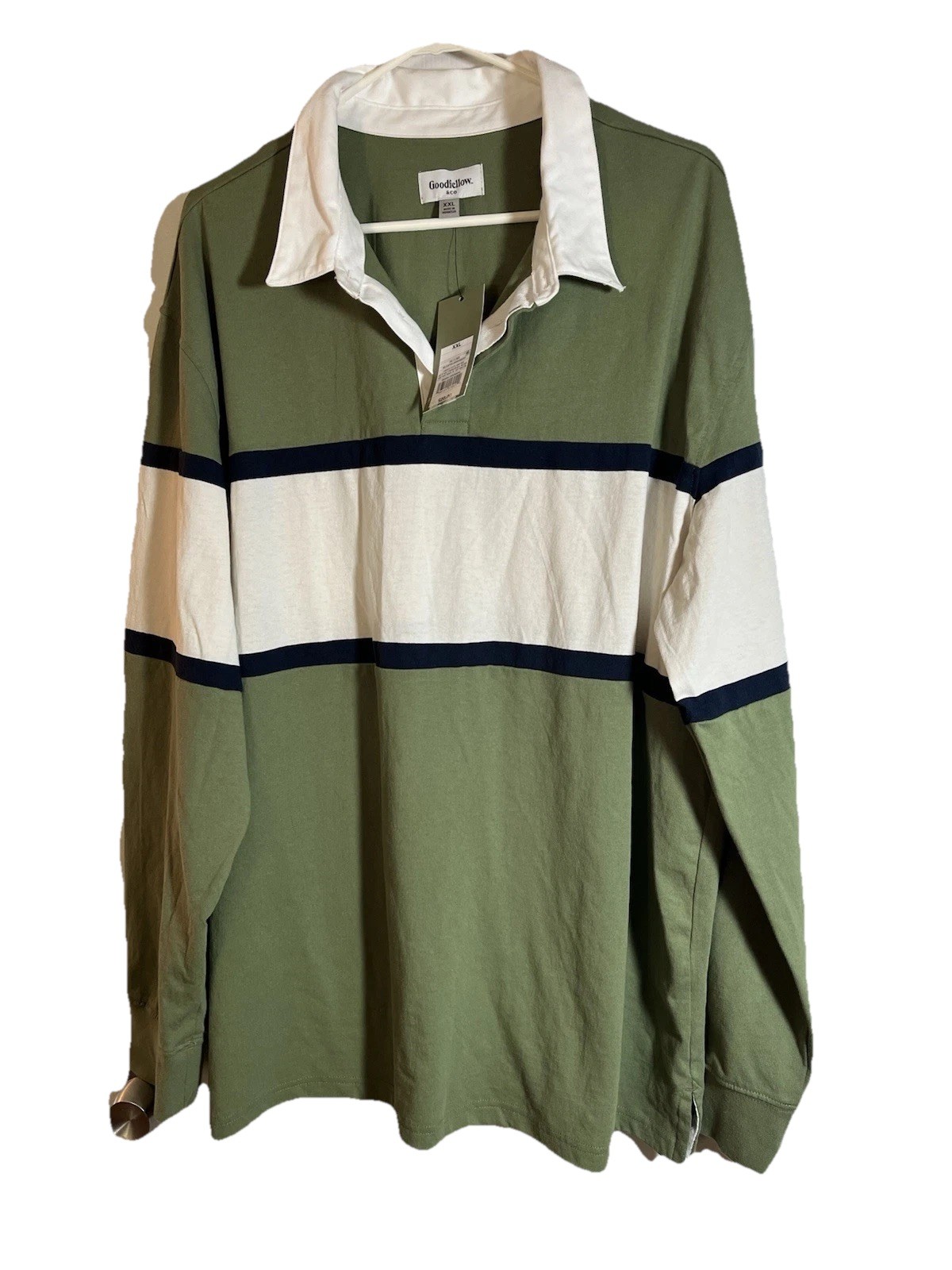Men's XXL Long Sleeve Button-Up Shirt by Goodfellow & Co in Green NWT