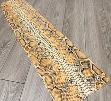 XL Honey Burmese Python Genuine Snake Leather hide snake skin Rattle boa 160