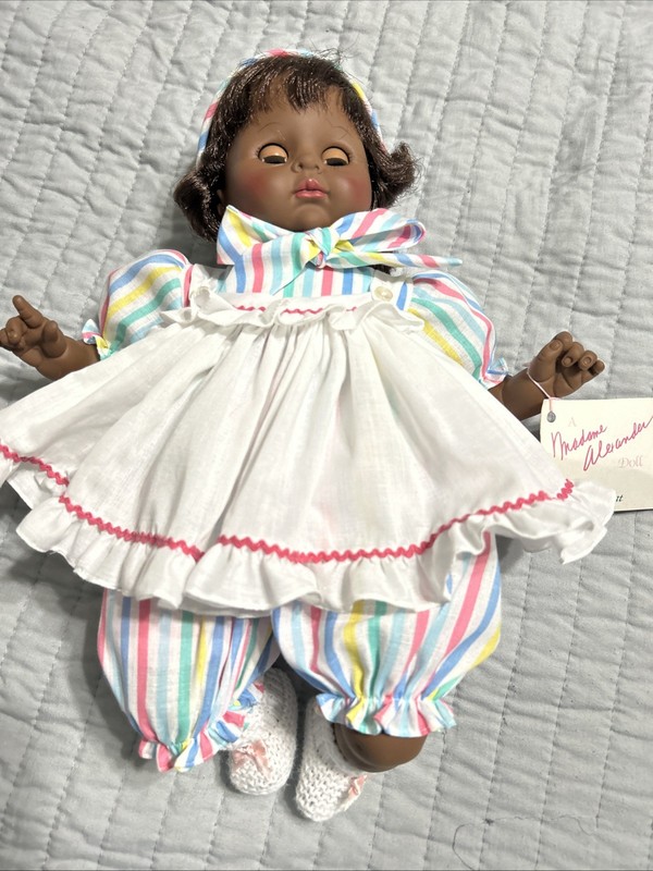 Rare AA Madame Alexander Pussycat Baby Doll 14" Original Outfit Hang Tag Vintage