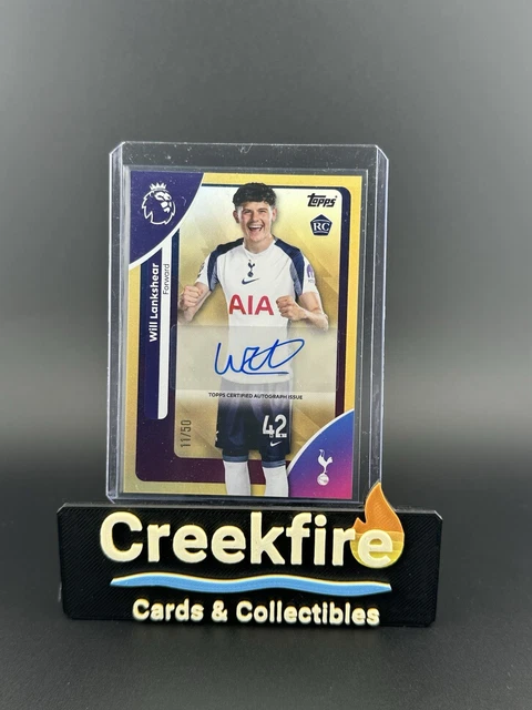 2025-2026 Topps Premier League Will Lankshear Autograph 11/50 Gold Rookie (RC)