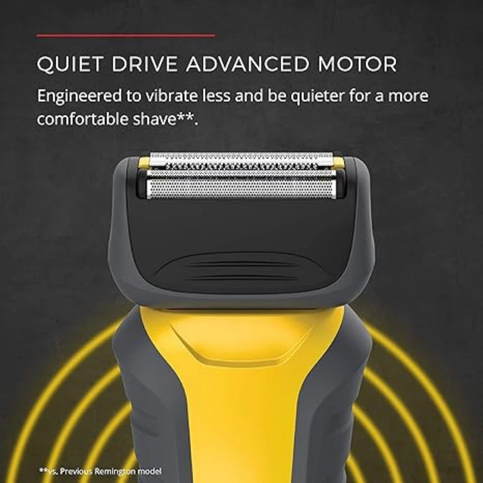Afeitadora de láminas virtualmente indestructible Remington 5100 PF7855, amarilla, para hombre Foto 3 de 4
