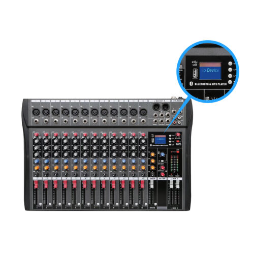 6 / 8 / 12 / 16 Channel Live Studio Audio Mixer Power Mixing Console Board w/Usb