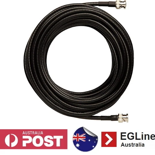 10m Coaxial Cable RG58A/U 50 Ohm BNC RG58 Cable BNC RG58 Patch Lead -Top Quality - Image 2 of 3