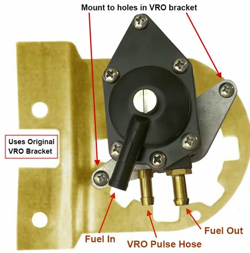 Fuel VRO Pump For Johnson Evinrude Outboard 3-Cyl 60/65/70HP VRO 5007420 5007421 - Afbeelding 7 van 7