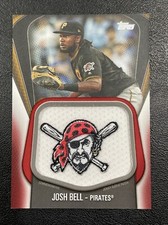 2020 Topps Series 1 - Josh Bell Red 9/10 Jumbo Jersey Sleeve Patch #JJSP-JBE